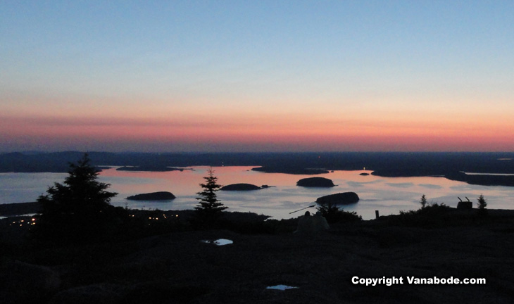 acadia park cadillac mountain sunrise picture