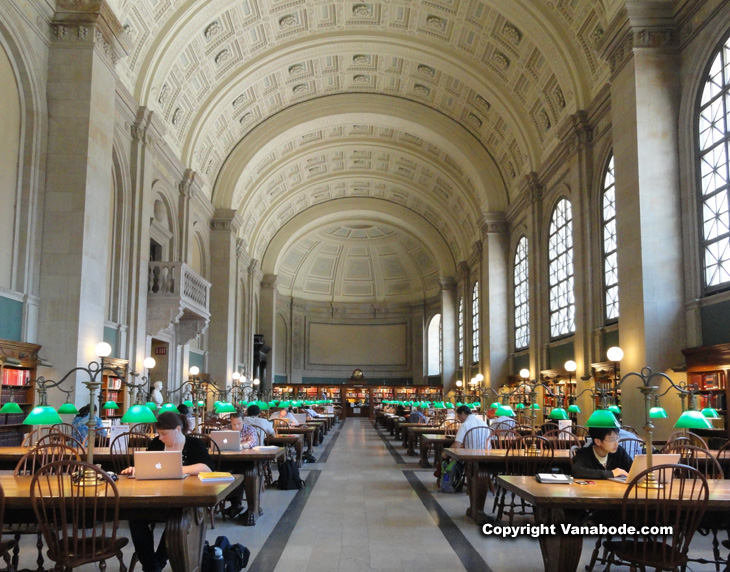 picture inside the boston public library