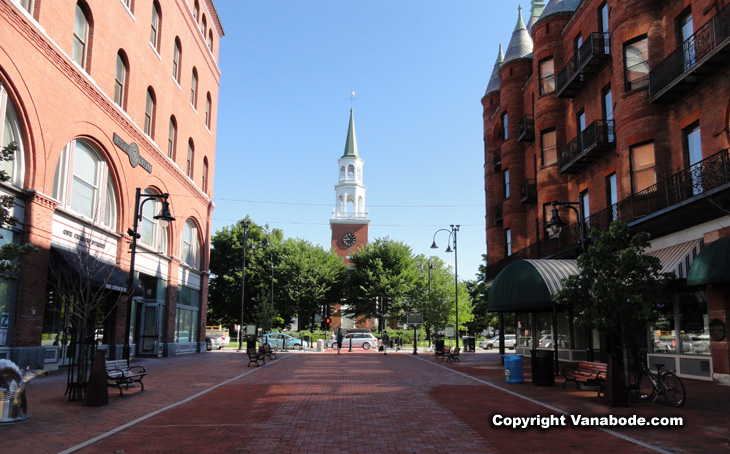 picture of church street marketplace in burlington vermont