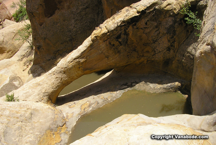 picture of tanks pools in capitol reef utah