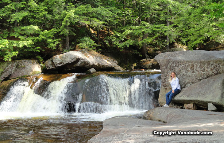 kelly at the white mountains on our east coast road trip
