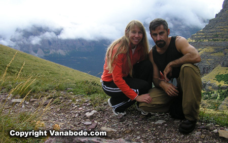 Author Jason Odom and wife Kelly pose using our self timer on the camera.