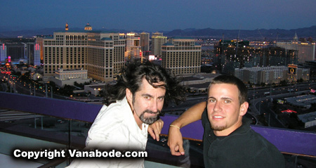 jason odom and son joshua odom atop the rio in vegas