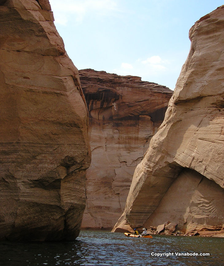 canyon kayaking at lake powell arizona utah picture