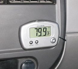 Indoor and outdoor thermometer