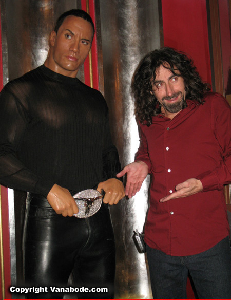 madame tussauds waxed the rock image