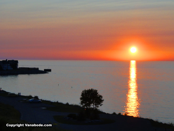 petosky michigan sunset in summer