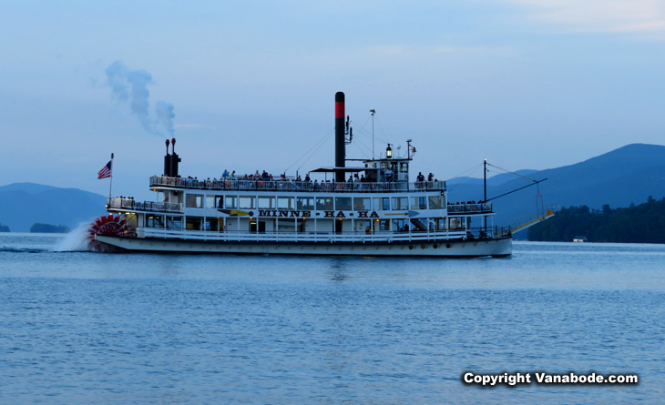 Minne Ha Ha ship on lake George New York
