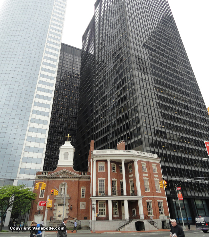 New York City architecture where new meets old