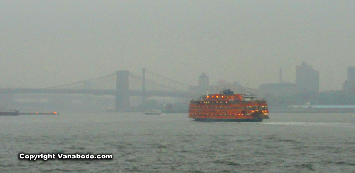 ferry we took into New York City
