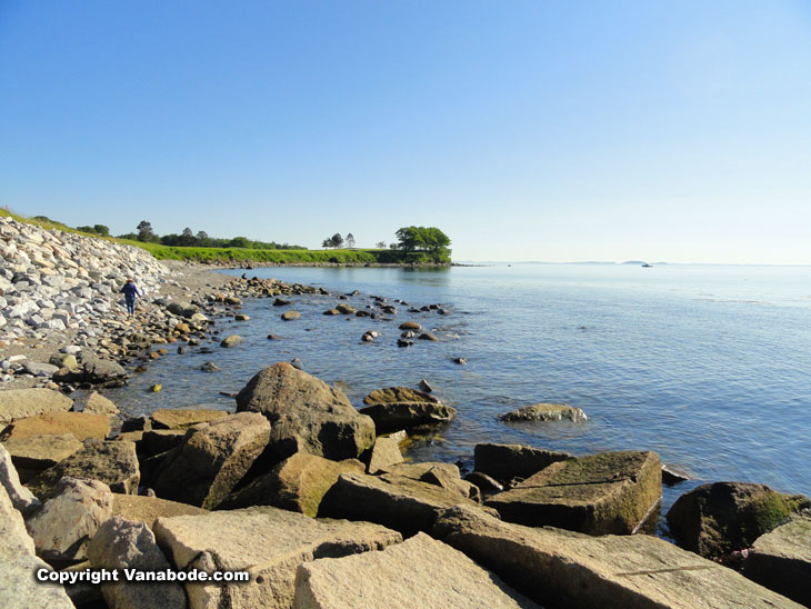 breakwater beach in rockland maine 