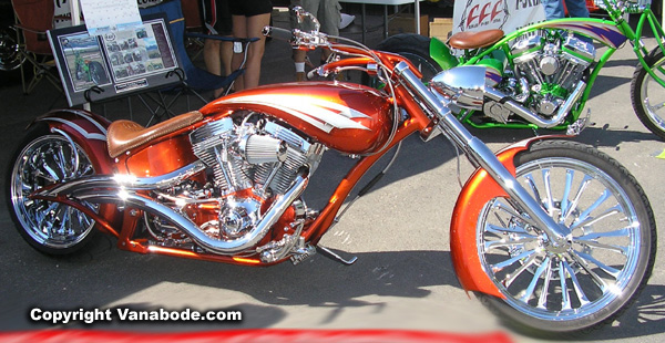 sturgis orange green bike picture