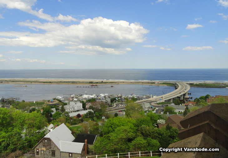twin lights lighthouse and historic site new jersey from the top