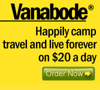 click to order Vanabode how to happily camp travel and live forever on $20 a day