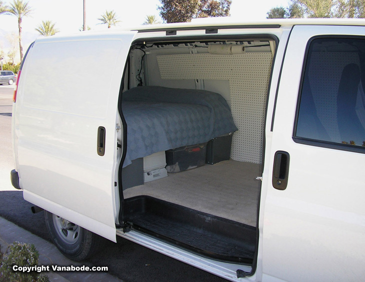 Vanabode Sliding Door instead of a hinged door