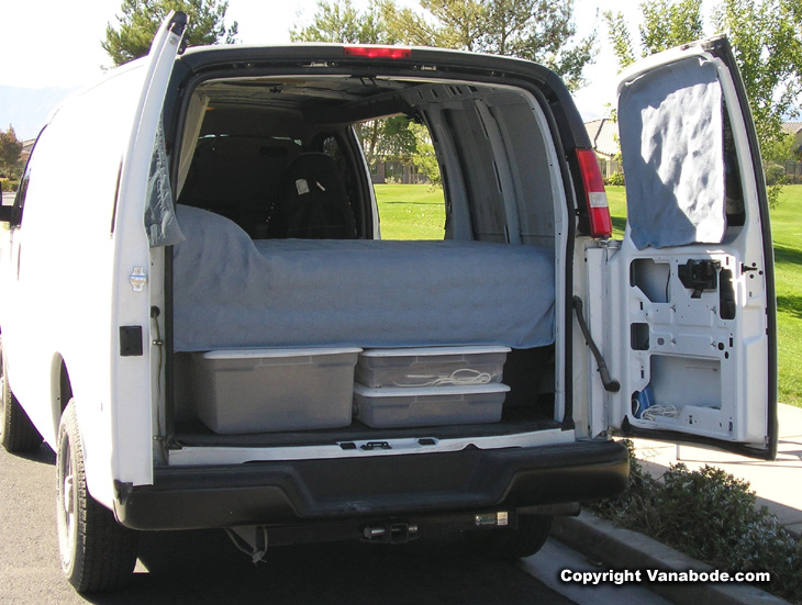 0/50 back doors used on the Vanabode, offers great views and easy access