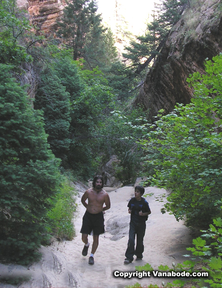 hiking hidden canyon in zion picture